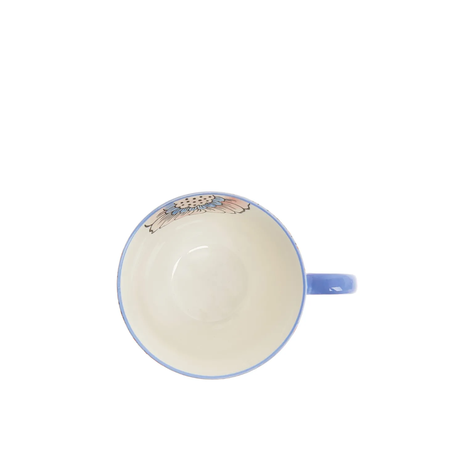 Tazza da colazione stoneware dipinta a mano