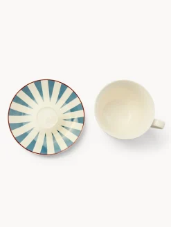 Tazze colazione in new bone china a righe