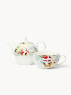 Teaforone in new bone china Babbo Natale vintage