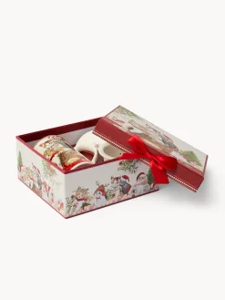 Tisaniera in new bone china gattini vintage