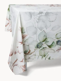 Tovaglia in drill di cotone Fiori di cotone by Tessitura Randi