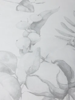 Tovaglia in drill di cotone Fiori di cotone by Tessitura Randi