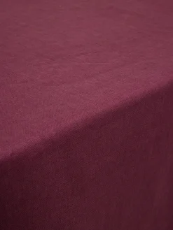 Tovaglia in puro lino lavato tinta unita