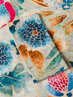 Tovaglia in twill di puro cotone stampa floreale
