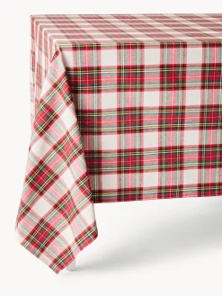 Tovaglia tartan in puro cotone tinto filo