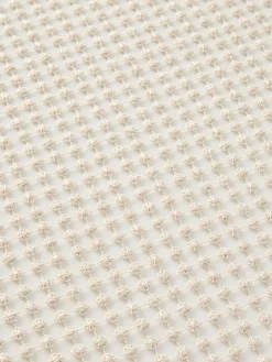 Tovaglia traforata in lurex champagne
