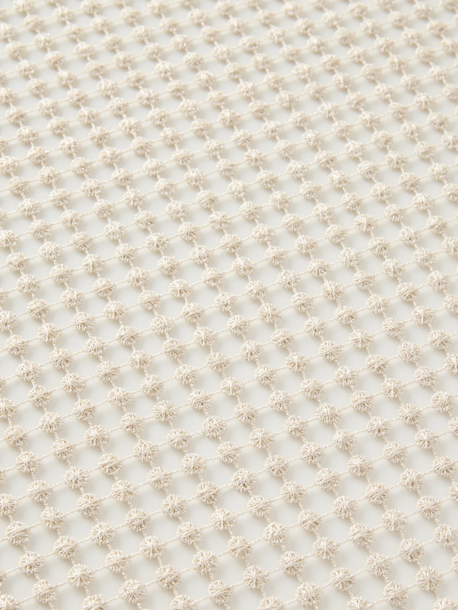Tovaglia traforata in lurex champagne