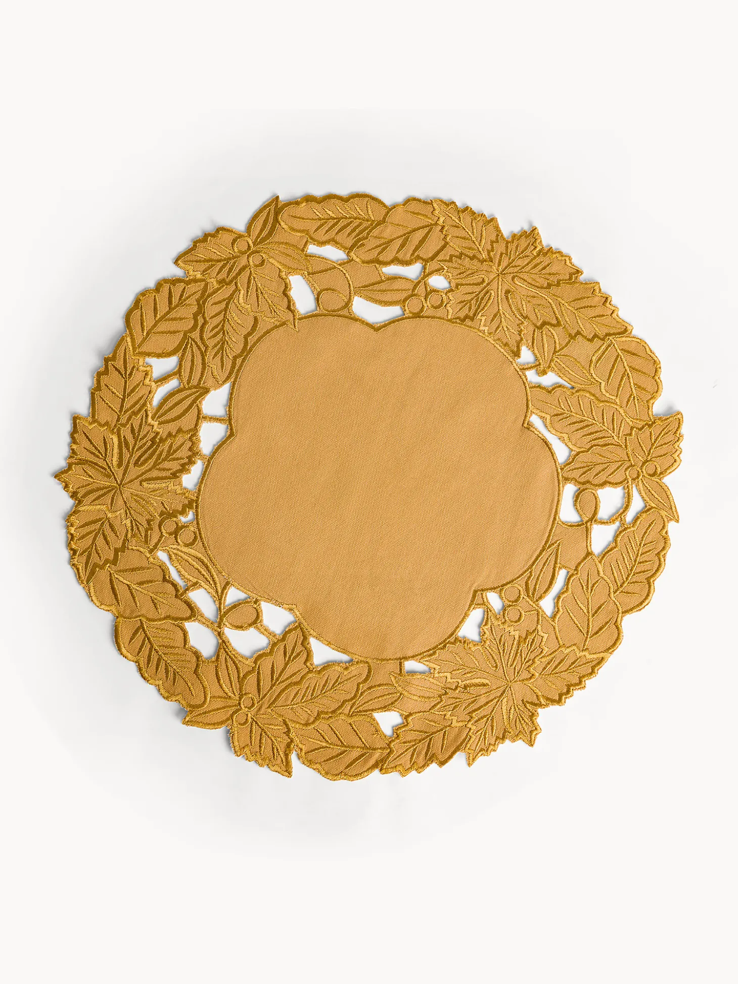 Tovaglietta laser cut zucche in puro cotone