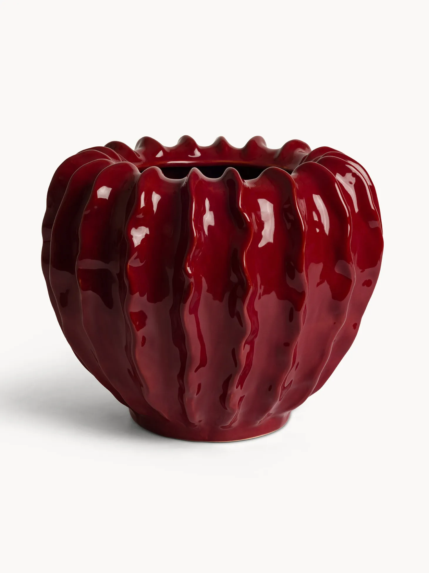 Vaso in ceramica smaltato