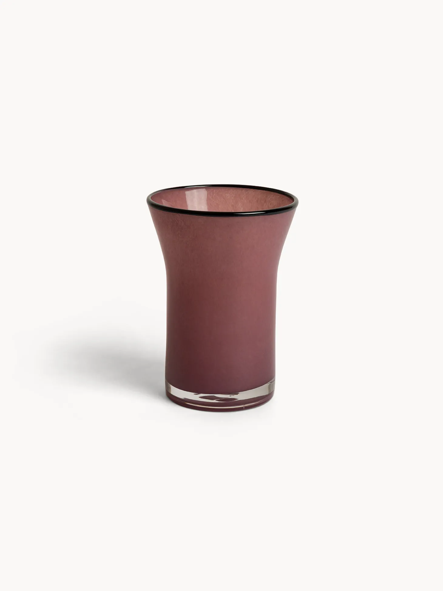 Vaso in vetro colorato in pasta