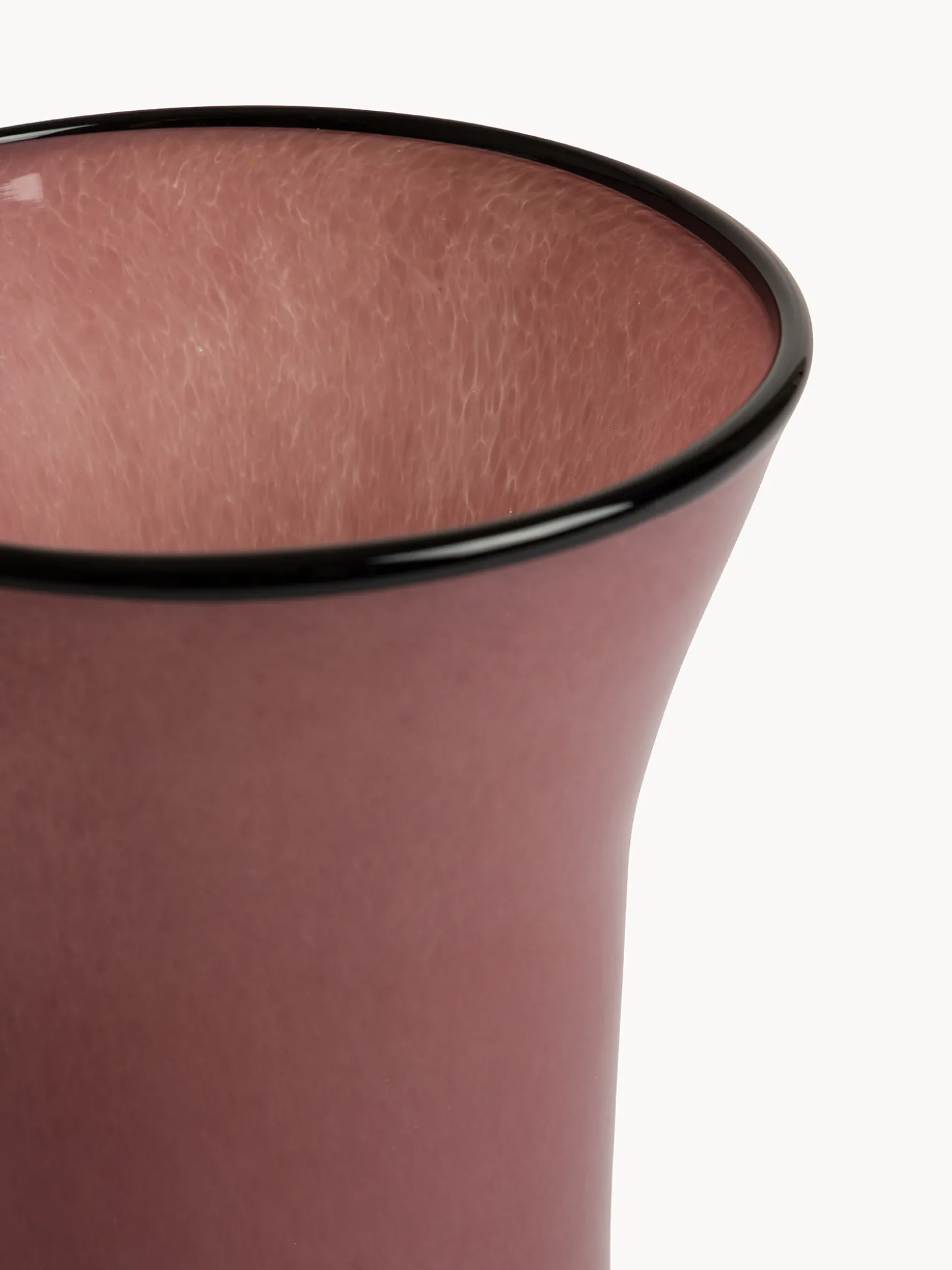 Vaso in vetro colorato in pasta