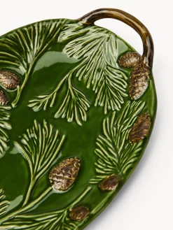 Vassoio in ceramica decoro pigne