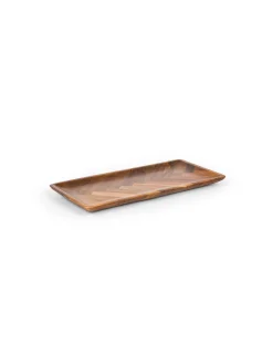 Vassoio rettangolare in legno di acacia