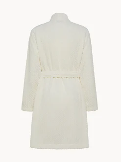 Vestaglia pile con scollo kimono