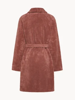 Vestaglia pile con scollo kimono