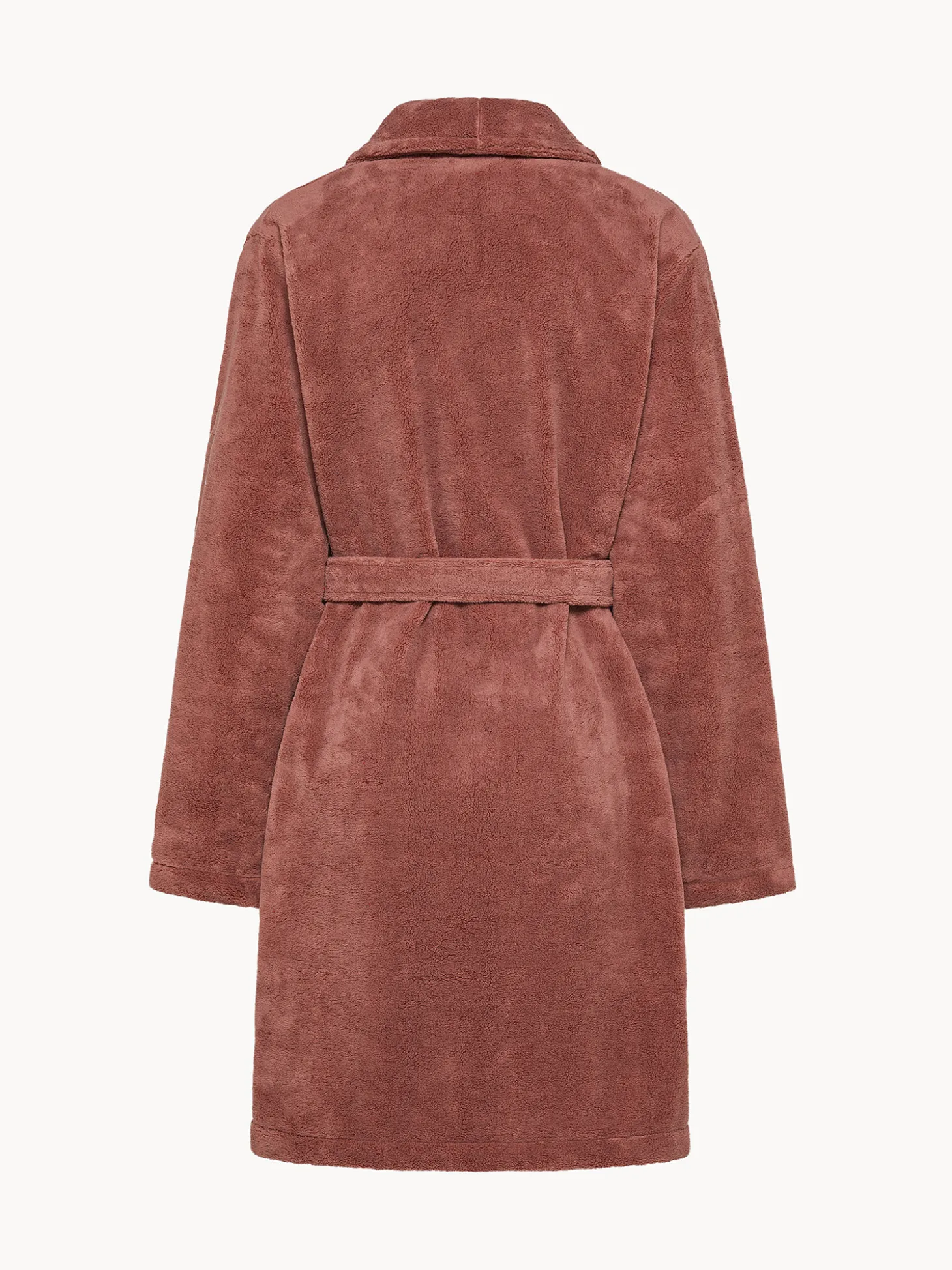 Vestaglia pile con scollo kimono