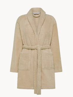 Vestaglia pile con scollo kimono