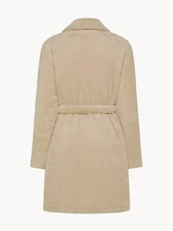 Vestaglia pile con scollo kimono